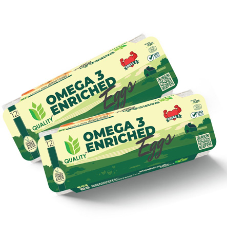 Quality Omega 3 Enriched Eggs (1 DOZEN)